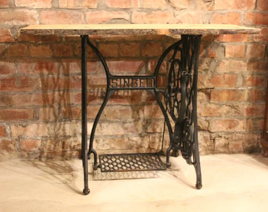 Singer Base Table Support Renewed Vintage Sewing Machine Cast Iron Legs Restored To Very High Standards