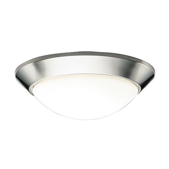 Kichler Lighting Ceiling Space Collection 2-light Brushed Nickel Flush Mount