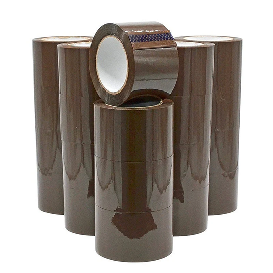 Brown/Tint Packaging Tape 24 Rolls 3"x110 Yards 2Mil Heavy Duty Tape Office Industrial Moving Sealing Shipping Adhesive
