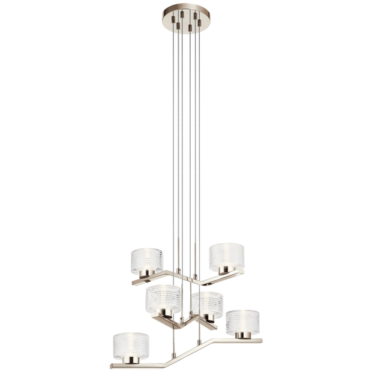 Kichler Lasus 6-light Polished Nickel Chandelier
