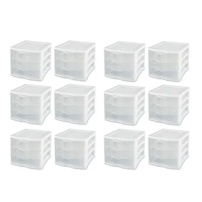 Portable 3 Drawer Storage Chest