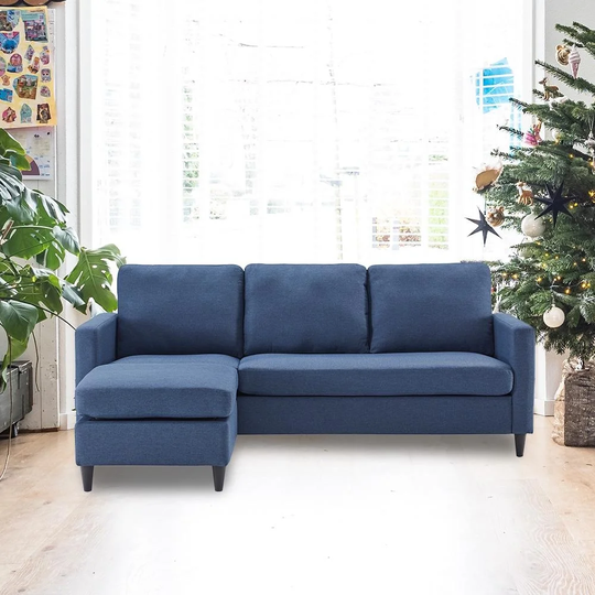 Reversible Sectional Sofa with Handy Side Pocket