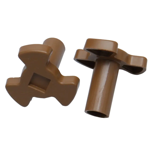 Microwave Oven 28mm High Turntable Coupler Coupling Coffee Color 2 Pcs - Coffee Color