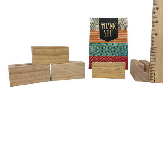 Qty 20 - 3" X 1.5" 1/4" Slit Wedding Table Markers, Assigned Seating Holder, Sign Block With Slit, Block, Card Holder - Free Ship