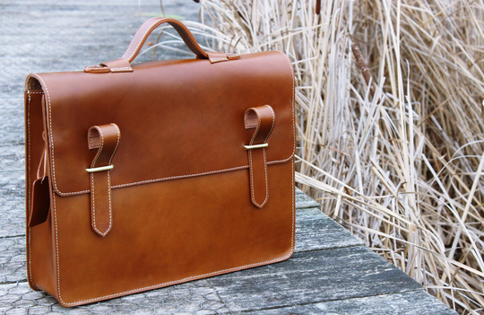 Personalised Real Leather Mens Briefcase Laptop Bag Messenger Office Shoulder Gifts For Him Christmas Gift /Brown