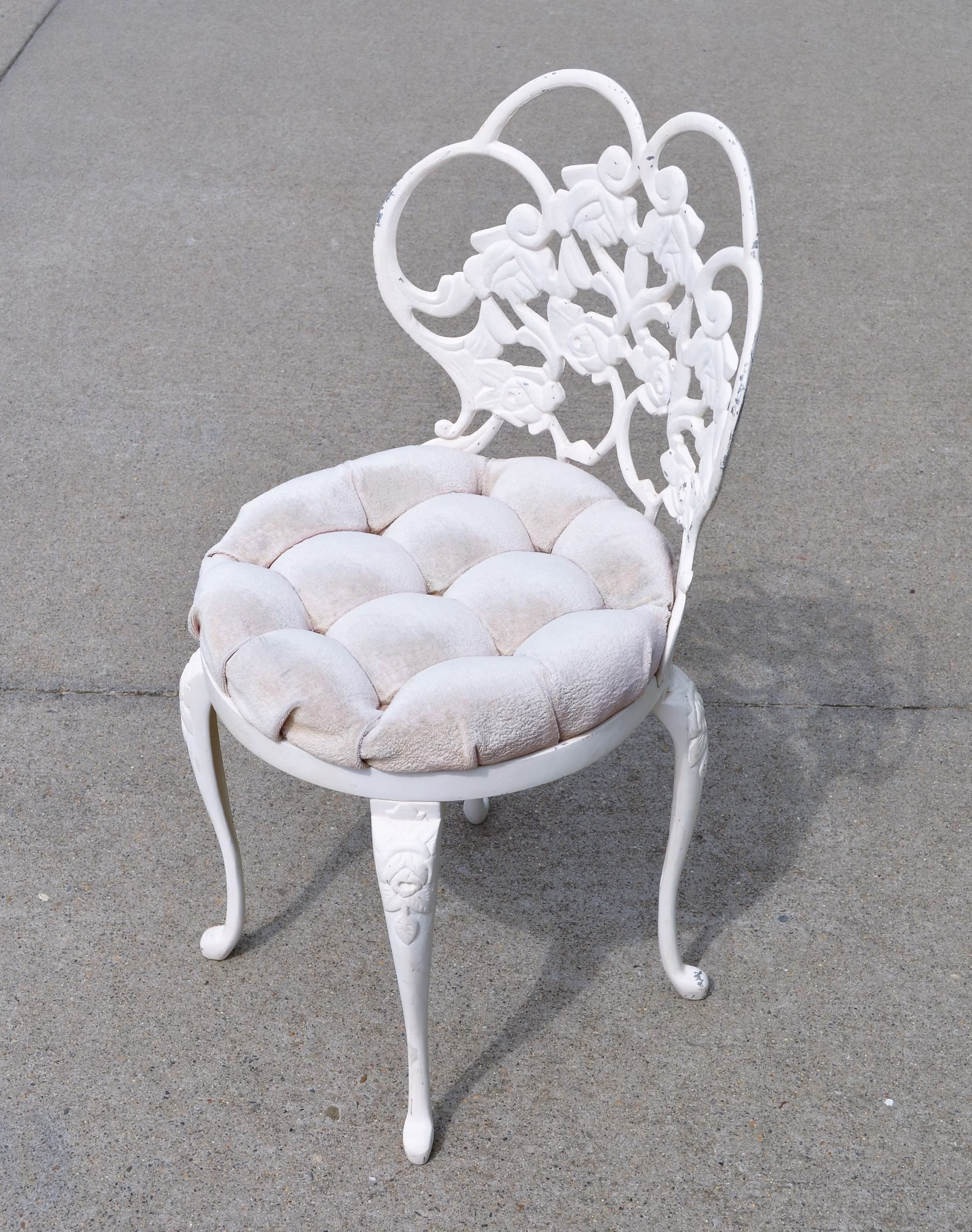 Mid Century Kessler Cast Iron Vanity Chair