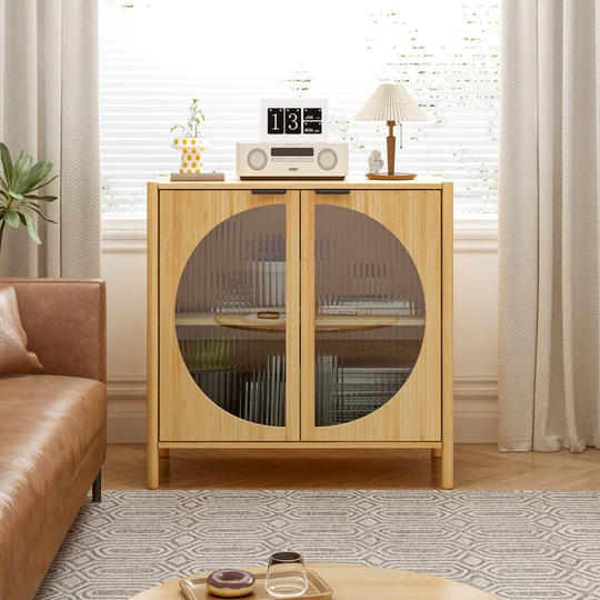 Natural 2-door Muiti-use Storage Cabinet