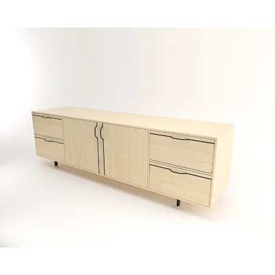 Chapman 94" Wide 4 Drawer Sideboard