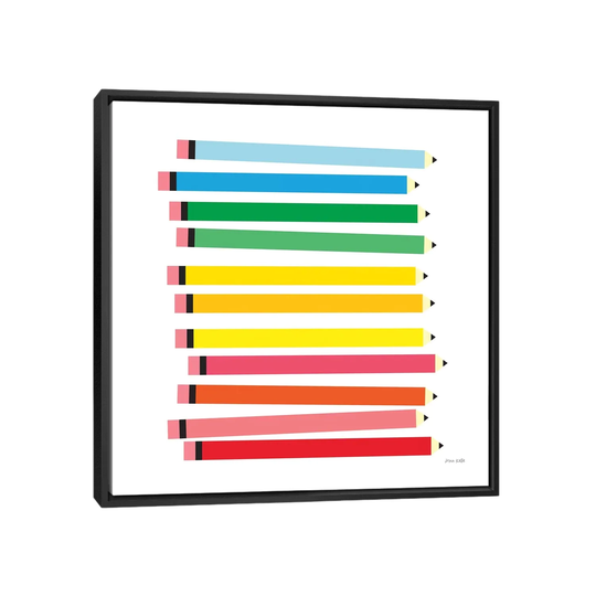 iCanvas "Colored Pencils" by Ann Kelle Framed Canvas Print