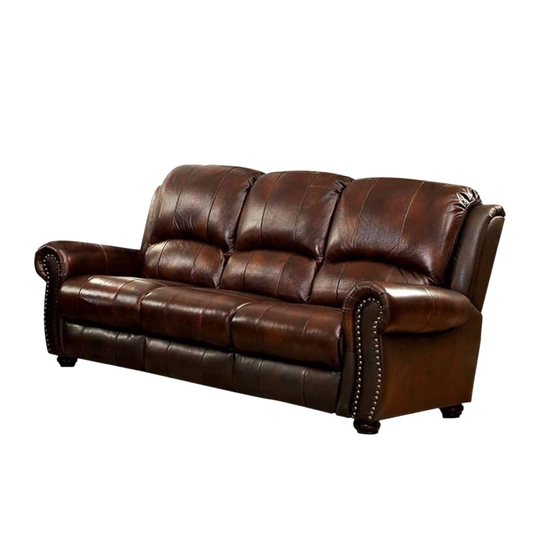Top Grain Leather Match Sofa, Brown