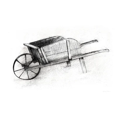 Farm and Garden IV Crop by Avery Tillmon - Wrapped Canvas Drawing Print