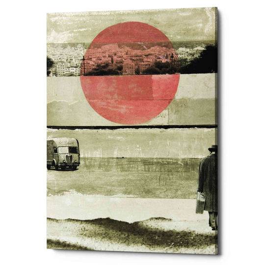 Epic Graffiti 'Pink Moon Rising' by DB Waterman, Canvas Wall Art