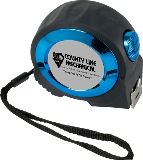 Custom Engraved Cobalt Heavy Duty 25 Ft Tape Measure - Personalized Gift For Men Housewarming Home Improvement Measuring