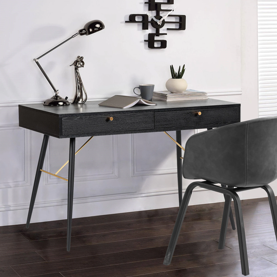 Lux Home Office Writing Desk with 2 Drawers