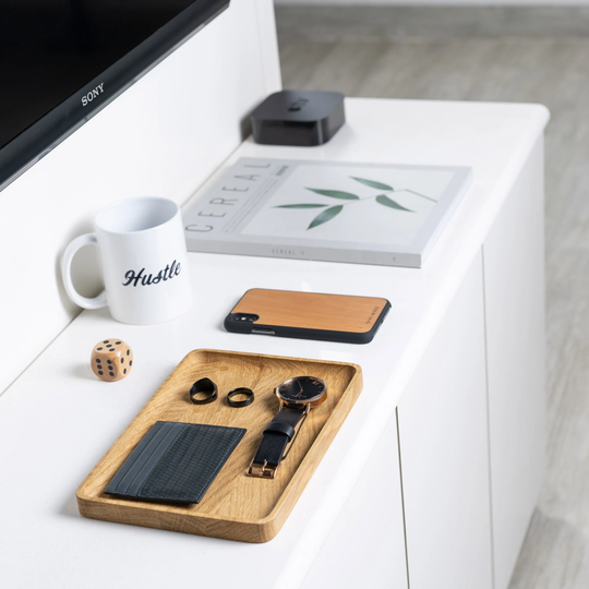 Wooden Jewelry Tray Organizer, Catch All Tray, Valet Office Storage & Organization, Gift For Him