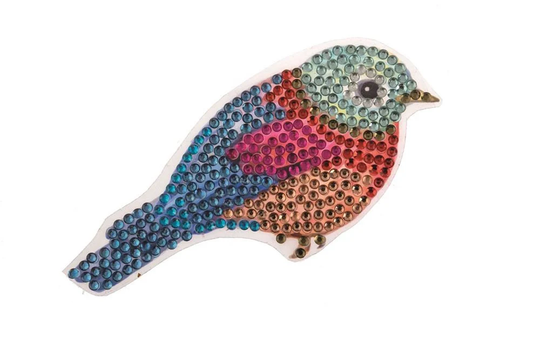 Bird, 9x9cm Crystal Art Motif