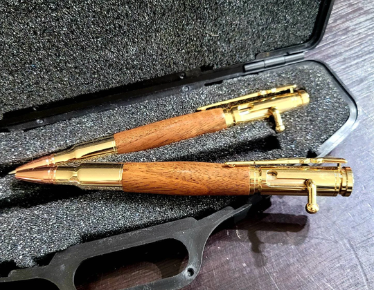 Black Walnut Pen, Pen & Pencil Set, With Carrying Case, Handmade Gift For Dad, Him, Father's Day