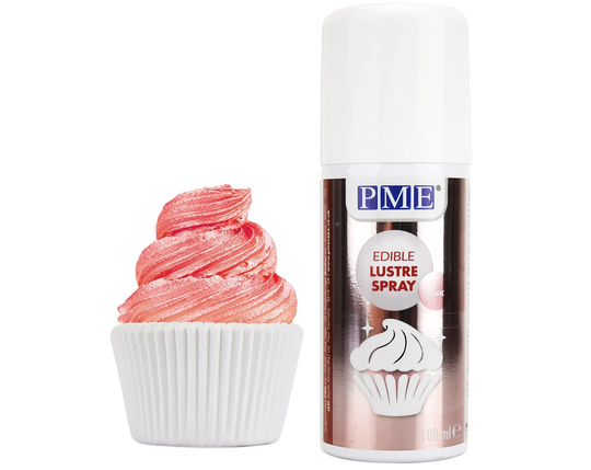 Pink Luster Spray Food Coloring - Create Beautiful Metallic Pink Cakes, Cookies, Chocolates, & More With This Easy To Use Luster Spray