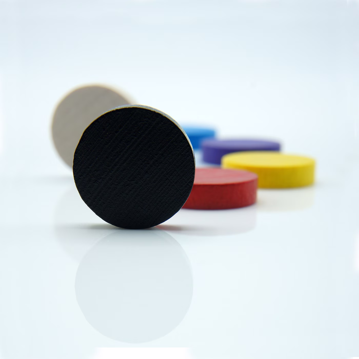 20x5mm Big Disc 3 [21 Colors Options] Wooden Token To Board Games/Pnp