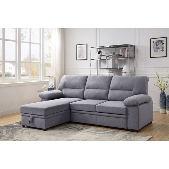 Reversible Storage Sleeper Sectional Sofa