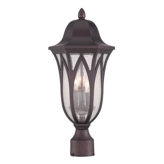 Milano 3-light Architectural Bronze Post Lantern