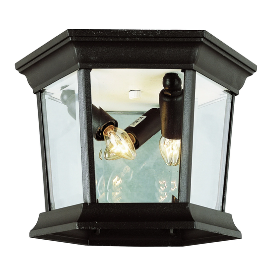 Trans Globe San Marcos 3 Light Outdoor Flush Mount Light