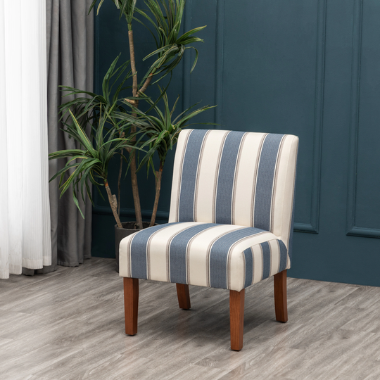 WOVENBYRD Armless Slipper Accent Chair
