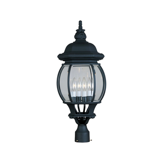 Maxim Aluminum Shade Crown Hill 4-light Outdoor Pole/ Post Mount Light