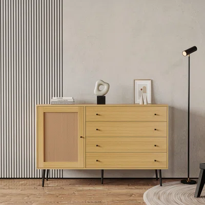 Hoellein 55.12" Wide 4 Drawer Sideboard