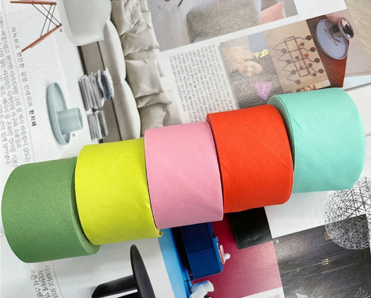 4 cm Solid Color 40S Cotton Bias - Choice Of 5 Colors 10 Yards By The Roll/42212