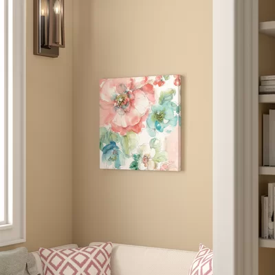 'Summer Bloom II' Painting Print on Wrapped Canvas