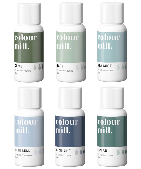 6 Pack Oil Based Coloring | 20Ml Bottles Coastal
