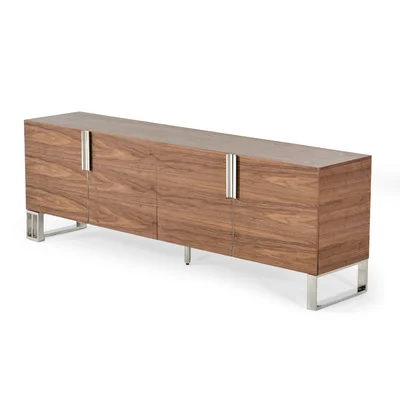 Osio 94.5'' Wide Walnut Wood Sideboard