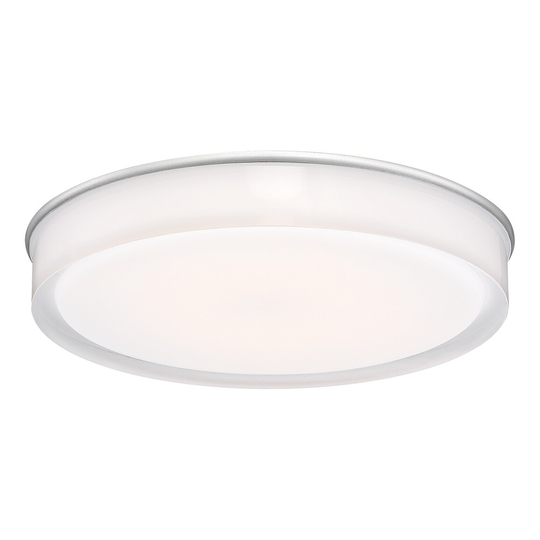 Illumi 1-light Brushed Steel LED Flush Mount