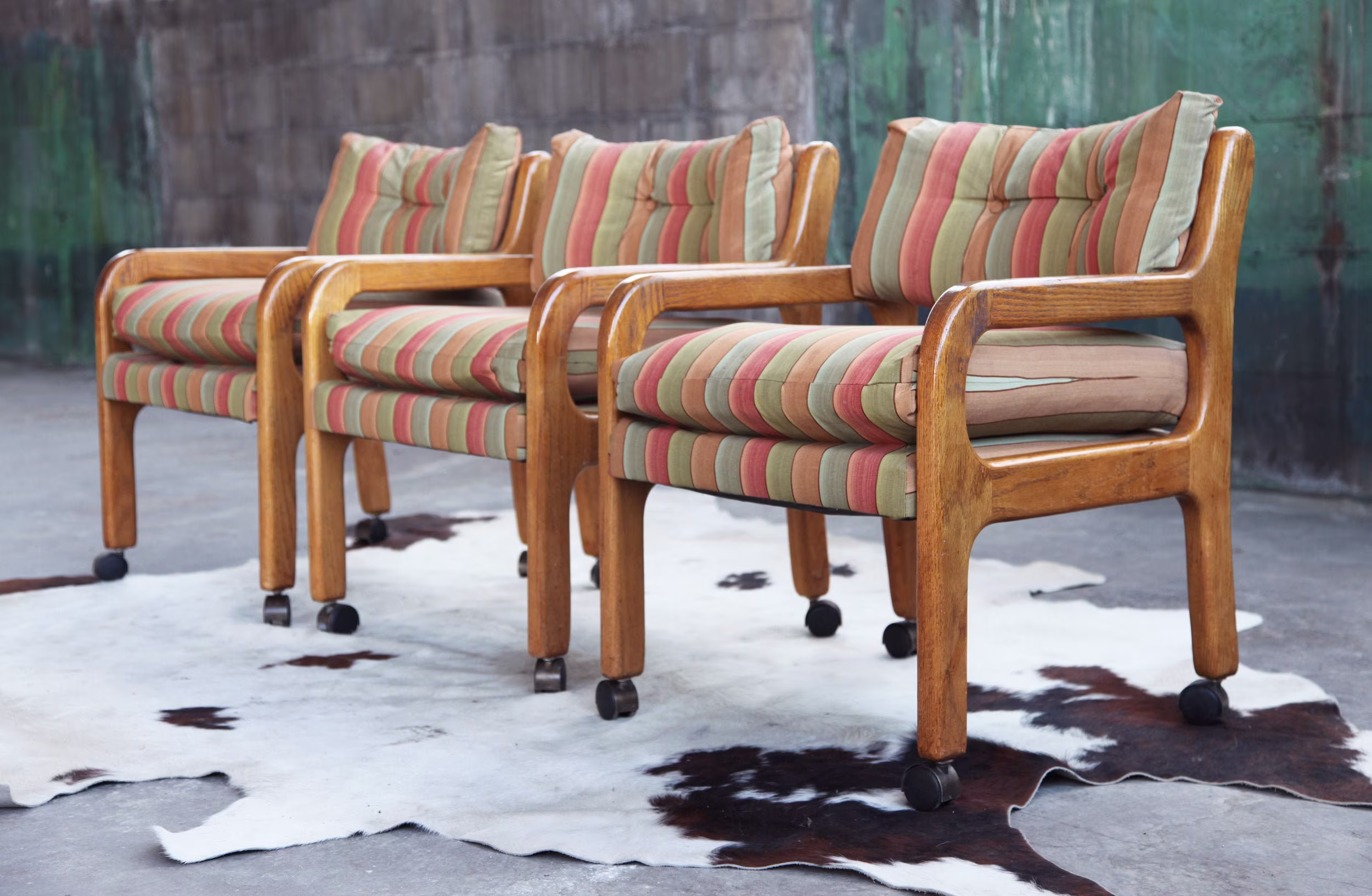 1970S Brutalist Mid Century Modern Lounge Side Accent Chair Armchair2 Available, Sold Individually