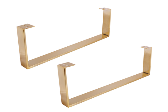 2 X 8"Coffee Table Legs, U Shaped Table Legs, Cabinet Legs, Sofa Legs, Coffee Legs, Gold