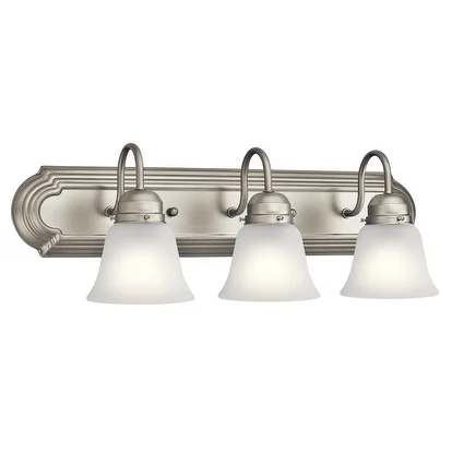 Kichler Lighting Traditional 3-light Brushed Nickel Bath/Vanity Light
