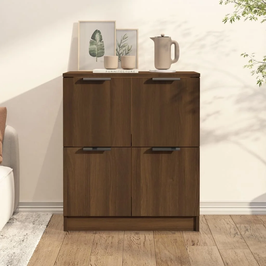 vidaXL Sideboard Engineered Wood Home Storage Organizer Furniture Multi Colors - 23.6" x 11.8" x 27.6"