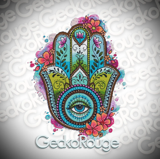 Hamsa By Lorna Laine Modern Cross Stitch Art Kit