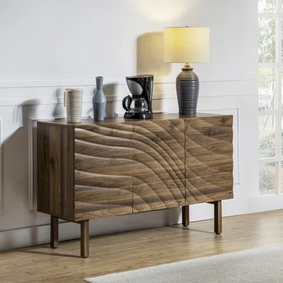 Zechari Mysia 58" Wide Sideboard With 3 Shelves