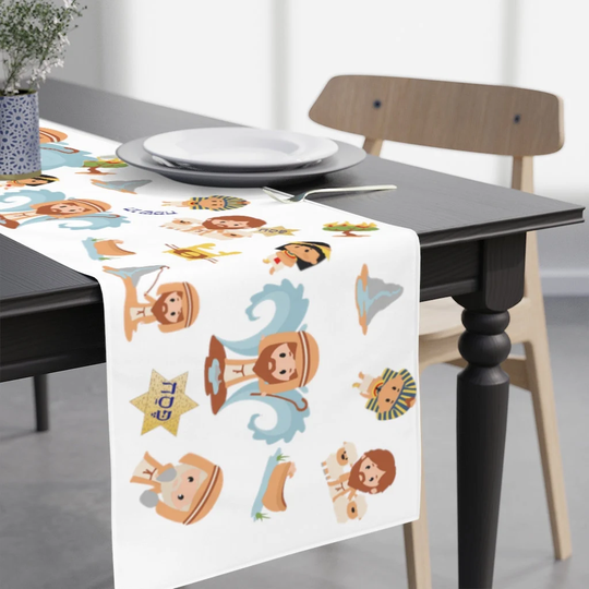 Kids Passover Seder Table Decorations Easy To Learn Exodus Story With Moses Character - Educational Table Agada