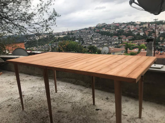 Wood Table Chair Table(28x71Inch -H(13x30Inch Boho Table, Wooden Low Foldable Table, Low Picnic Table, Large Garden