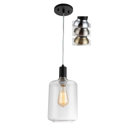 Woodbridge Lighting 19123BATWL-C10710 Blake Mini-Pendant w/ ST64 Bulb