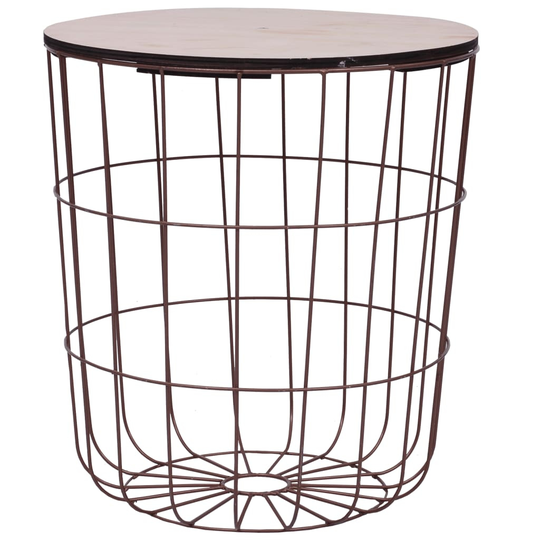 vidaXL Coffee Table Copper ? 15.6" MDF
