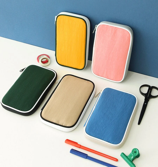 Pen Pouch [5Colors]/Case Pencil Zipper Makeup Pouch, Bag School Supplies Office Dubudumo
