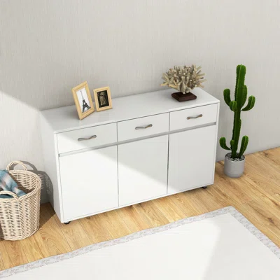 Kaiden 52.4" Wide 3 Drawer Sideboard