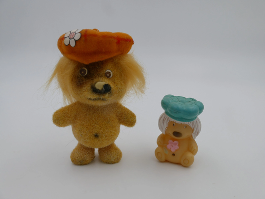 Pair Of 1970's Woofit Figurines Pencil Topper