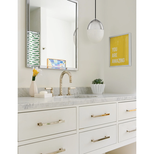 Mitzi by Hudson Valley Orion 1-light Polished Nickel Small Pendant, Opal Matte Glass