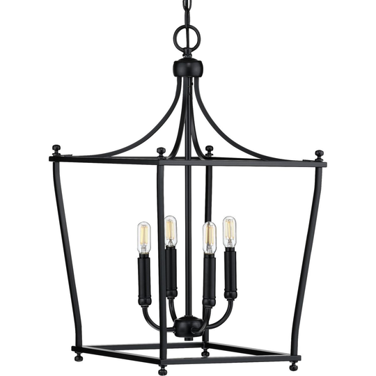 Parkhurst Collection Black Four-Light Foyer - 7.090" x 18.310" x 18.310"