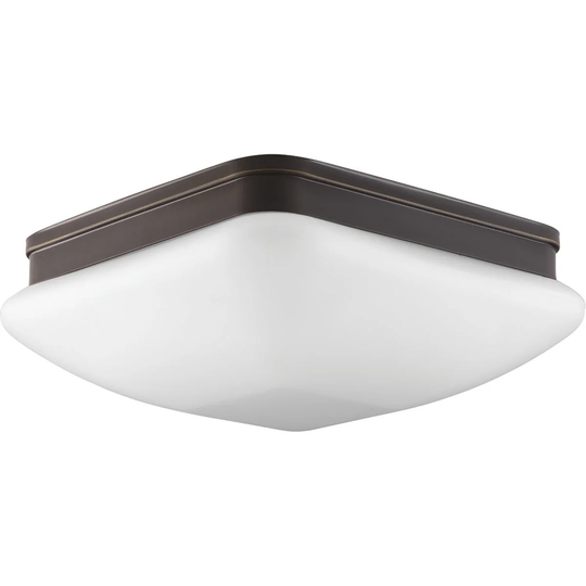 Progress Lighting Appeal Brown Porcelain, Steel Three-light Flush Mount Fixture - N/A